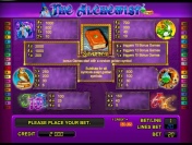 Игровые символы видеослота The Alchemist